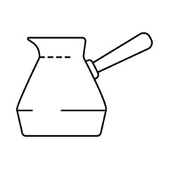 Isolated object of coffee and turk icon. Collection of coffee and hand stock vector illustration.