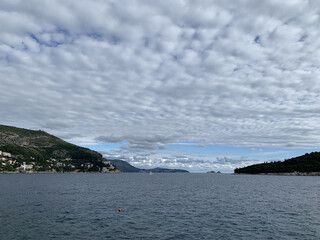 Amazing view on a sunny day on the Adriatic Sea. Ciffs