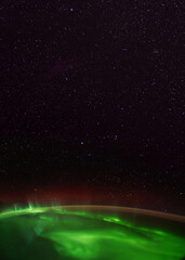 Fototapeta na wymiar The Aurora from the International Space Station (ISS). Elements of this immage supplied by NASA.