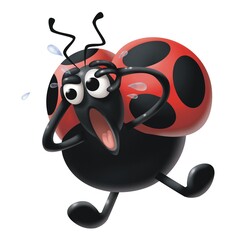 coccinella shock - obrazy, fototapety, plakaty