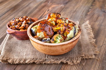 Asian fried cauliflower