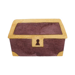 Obraz premium Treasure chest illustration