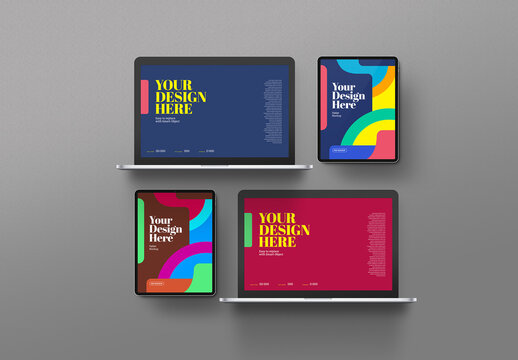 Laptop and Tablet Mockups