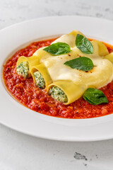 Spinach and Ricotta Cannelloni