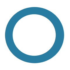 Universal blue circle symbol for diabetes. World Diabetes Day