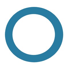 Universal blue circle symbol for diabetes. World Diabetes Day