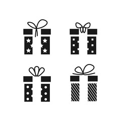 Gift box icon design for element design and decoration