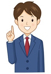 指を差すサラリーマン
