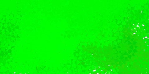 Light green, yellow vector template with triangle shapes.