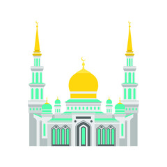 Moscow Cathedral Mosque vector religion islam russia