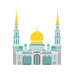 Moscow Cathedral Mosque vector religion islam russia