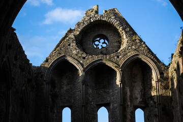 ROCK OF CASHEL, COUNTY TIPPERARY, IRELAND - SEPTEMBER 12, 2018: Interior of Rock of Cashel.