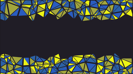 Fototapeta premium Abstract colorful geometric pattern with triangles. Vector background