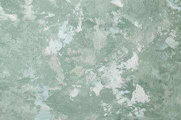 Textured background for text, plaster, green color