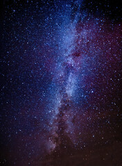 Fototapeta na wymiar Night sky with Milky Way Galaxy and stars background