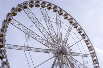 Ferris wheel in the Place de la Concorde Paris France.