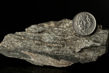 stone isolated on black