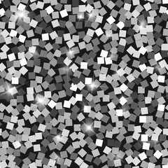 Glitter seamless texture. Adorable silver particle