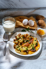 Mushroom Cheddar Cheese Omelette