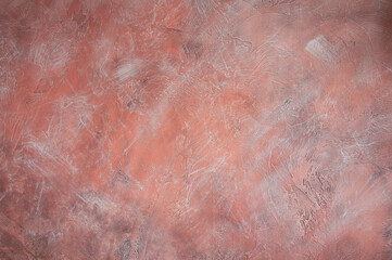 decorative plaster with a beautiful texture in pink tones interior wall