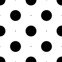 Black, white pattern, geometric wallpaper , seamless texture with flat floral ornament, decorative illustration with simple elemets