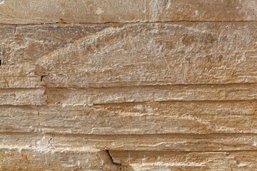 Solnhofen plattenkalk, a thin bedded limestone of Jurassic age, in a quarry.