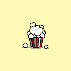 Creative popcorn design with variant color