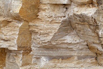 Solnhofen plattenkalk, a thin bedded limestone of Jurassic age, in a quarry.