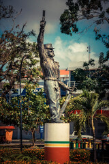 Estatua de Francisco Xavier da Veiga Cabral o "Cabralzinho". 