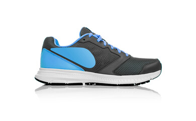 Modern sneakers isolated on a white background.