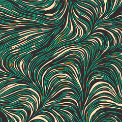 Vector abstract waves texture. Endless background. Can be used for cards, invitations, fabrics, wallpapers, ornamental template for design and decoration.
