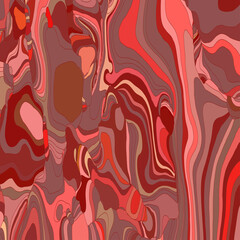 Modern abstract creative backdrop with multicolor variable width stripes. Abstract colorful blobs for psychedelic background or texture.