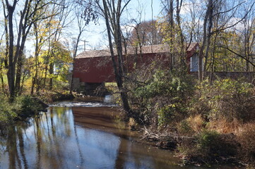 Side View Pine Valley Covered Bridge