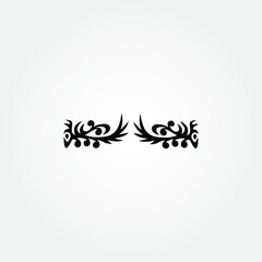 Vector  of logo design templates in trendy linear style with flowers and leaves - signs made with golden foil on black background - luxury products, florist emblems, organic cosmetics packaging
