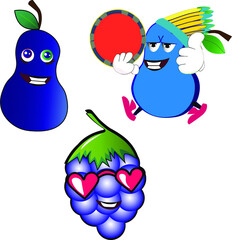 vector characters drawing bright cheerful