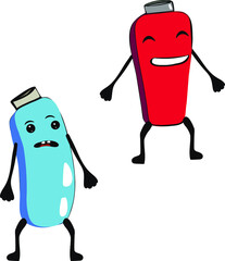 vector characters drawing bright cheerful