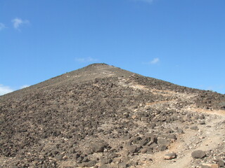 View from the top of Monte Aguda, Fuerteventura, Canary Islands, Spain.