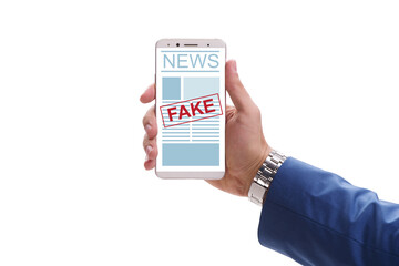 Fake news concept in information manipulation concept