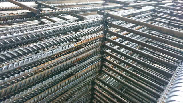 close up of steel pipes