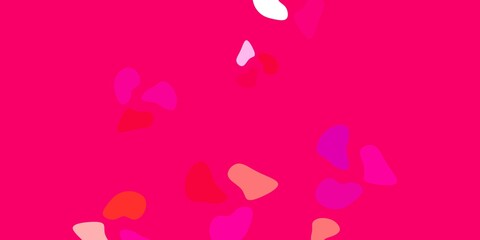 Light blue, red vector template with abstract forms.