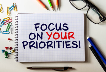 Focus on your priorities