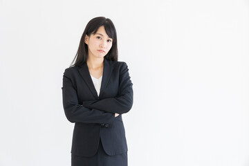 Obraz premium 考える女性 ビジネス