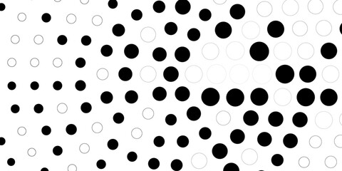 Dark Gray vector template with circles.