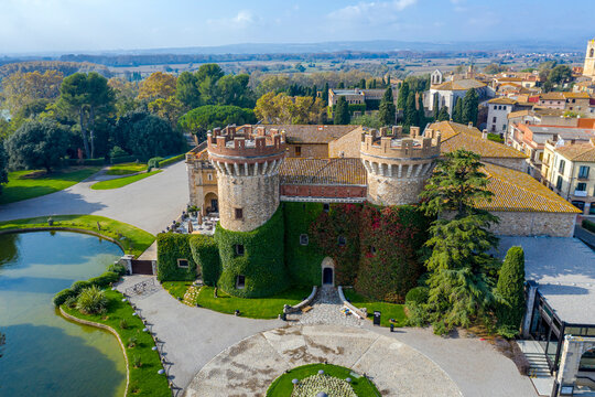 The Peralada castle is located in Peralada Spain. It was originally build in IX.