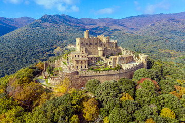 Castle of Requesens la Jonquera Catalonia Spain.