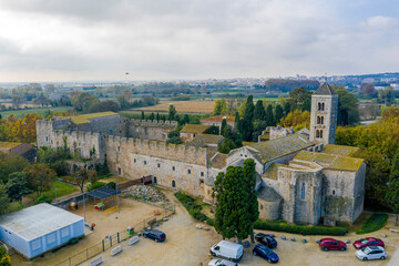Romanesque monastery of Santa Maria de Vilabertran Alt Emporda Girona Spain