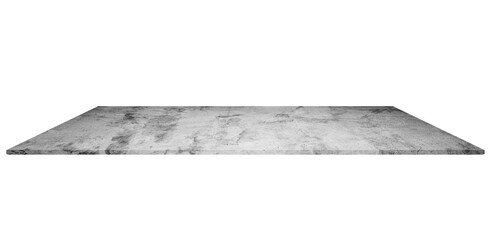 Cement shelf in isolated white background .