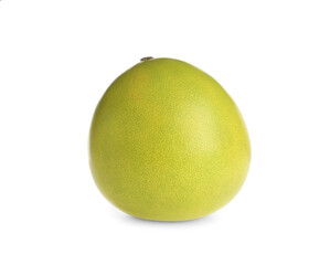 Fresh exotic pomelo fruit isolated on white