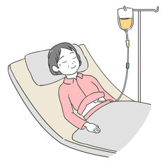 胃ろう　目を閉じる高齢女性