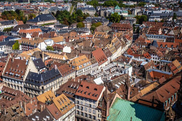 City of Strasbourg France seen from above